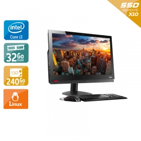 Lenovo ThinkCentre M910Z AIO i3 Gen 7 24" - 32Go RAM 240Go SSD Linux