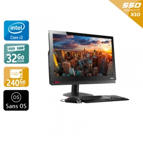 Lenovo ThinkCentre M910Z AIO i3 Gen 7 24" - 32Go RAM 240Go SSD Sans OS