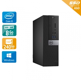 Dell Optiplex 7040 Desktop i5 Gen 6 - 8Go RAM 240Go SSD Windows 10