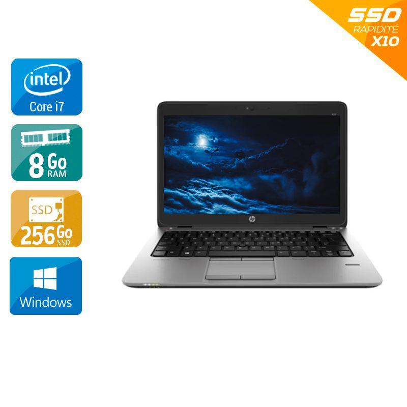 HP EliteBook 820 G1 12,5" i7 - 8Go RAM 256Go SSD Windows 10