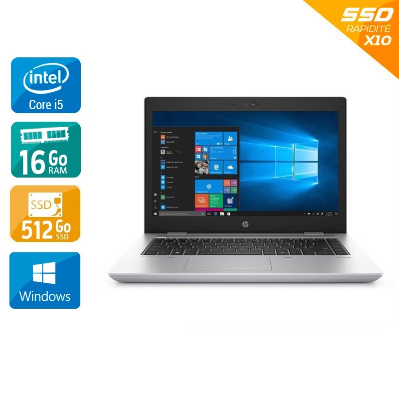 HP ProBook 640 G4 14" i5 Gen 7 - 16Go RAM 512Go SSD Windows 10