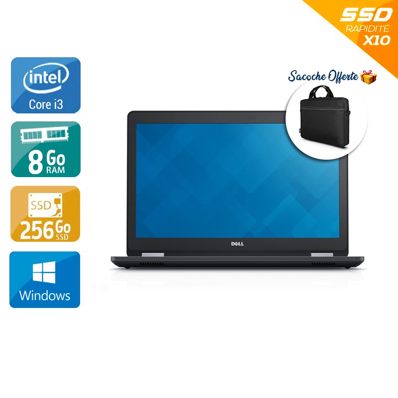 PC Dell Latitude e5570 15,6" i3 Gen 6 16Go RAM 256Go SSD Windows 10 [Reconditionné : 239€ !] - Kiatoo.com