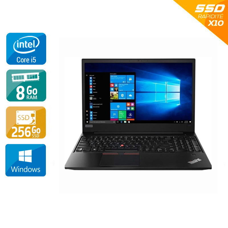 Lenovo ThinkPad T480s 14" i5 Gen 8 - 8Go RAM 256Go SSD Windows 10