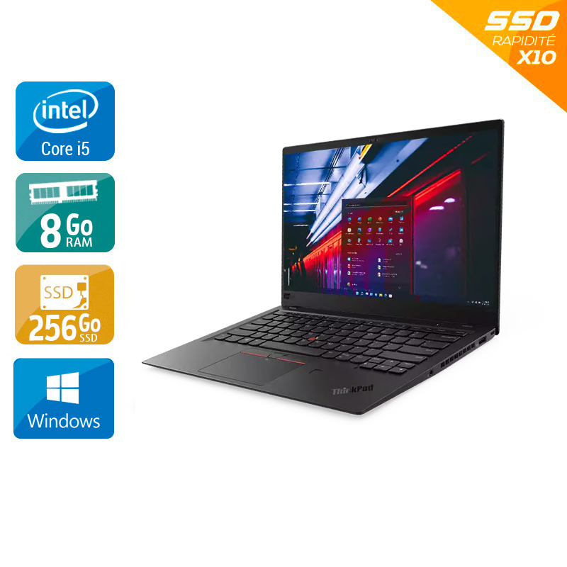 Lenovo Thinkpad X1 Carbon G6 14" i5 Gen 8 8Go RAM 256Go SSD Windows 10