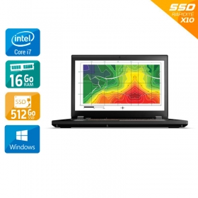 Lenovo ThinkPad P51 15,6" i7 Gen 6 - 16Go RAM 480Go SSD Windows 10
