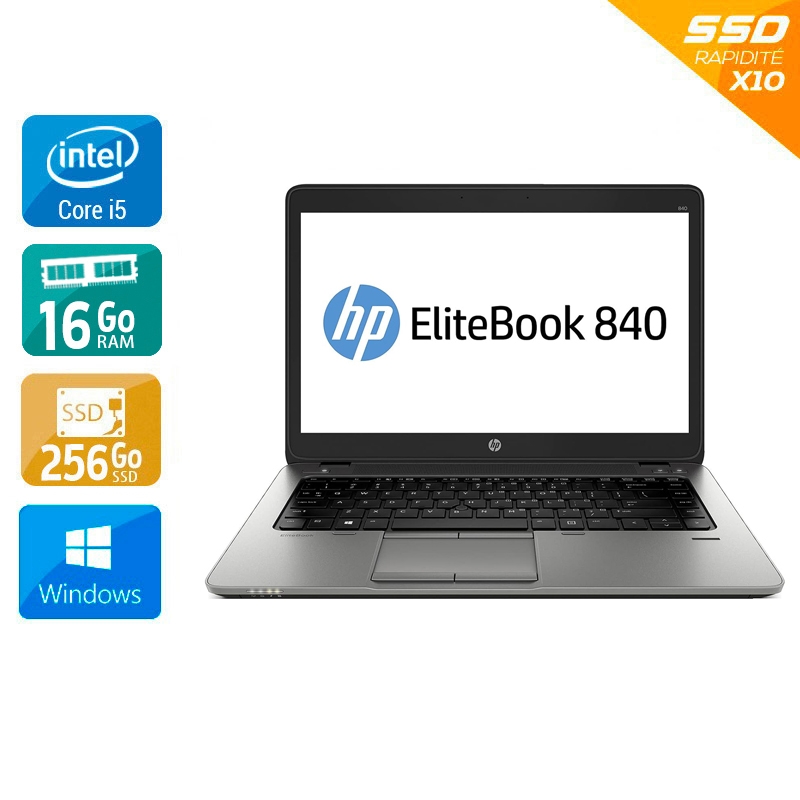 HP EliteBook 840 G8 14" i5 Gen 11 - 16Go RAM 256Go SSD Windows 11