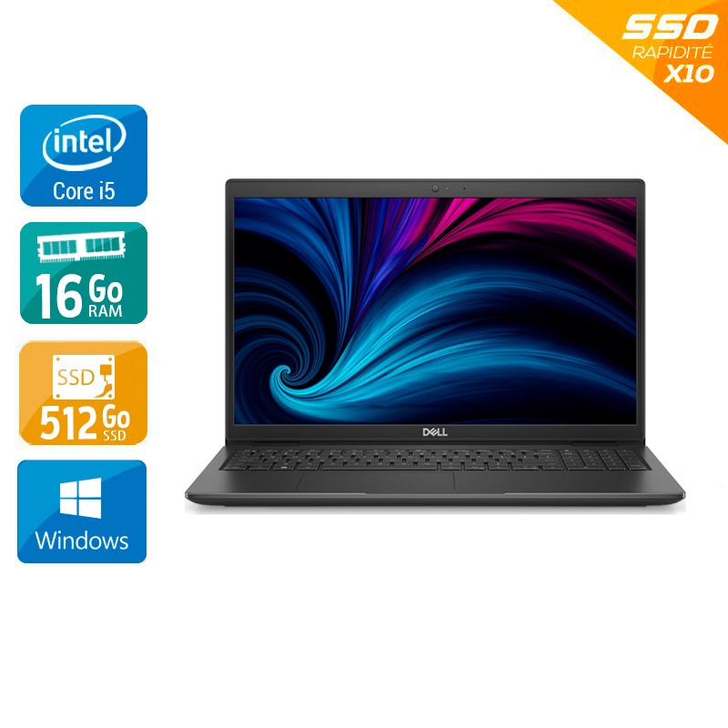 Dell Latitude 3520 15,5" i5 Gen 11 - 16Go RAM 512Go SSD Windows 11