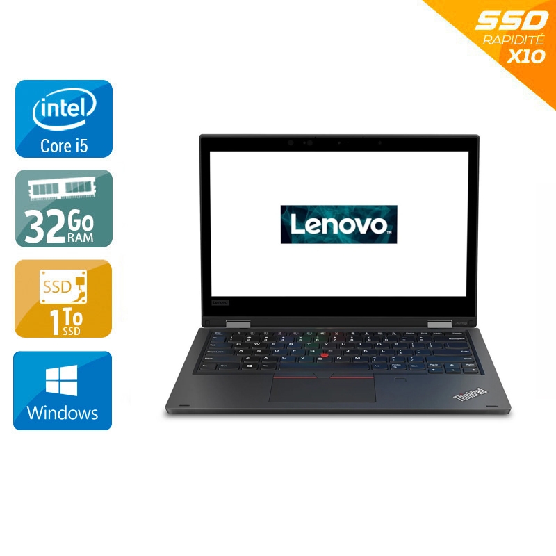 Lenovo ThinkPad L390 13,3" i5 Gen 8 - 32Go RAM 1To SSD Windows 11 Pro