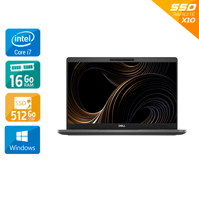 Dell Latitude 5300 13,3" i7 Gen 8 - 16Go RAM 512Go SSD Windows 11