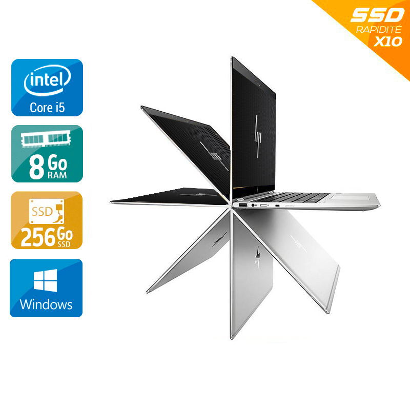 EliteBook X360 1030 G3 13,3" i5 Gen 8 8Go RAM 256Go SSD Windows 11