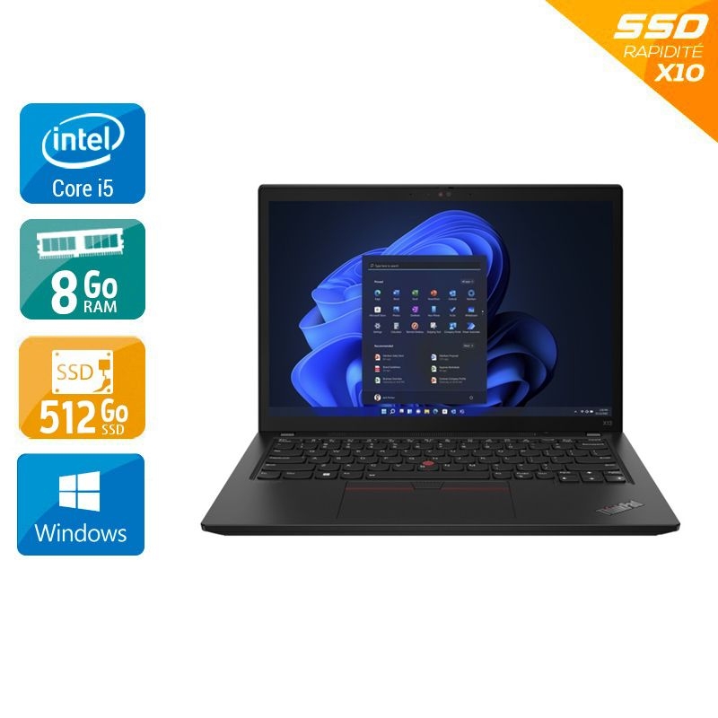 Lenovo Thinkpad X13 Gen 2 i5 Gen 11 13,3" - 8Go RAM 512Go SSD Windows 11