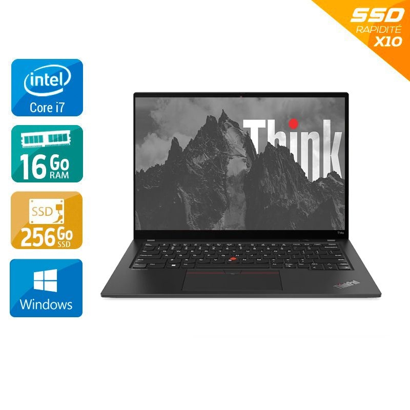 Lenovo ThinkPad T14s Gen 1 14" i7 Gen 10 - 16Go RAM 256Go SSD Windows 11