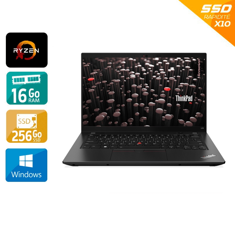 Lenovo ThinkPad T14 Gen 1 14" Ryzen 5 Pro - 16Go RAM 256Go SSD Windows 11