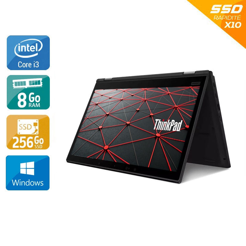 Lenovo ThinkPad L390 Yoga 13,3" i3 Gen 8 - 8Go RAM 256Go SSD Windows 11