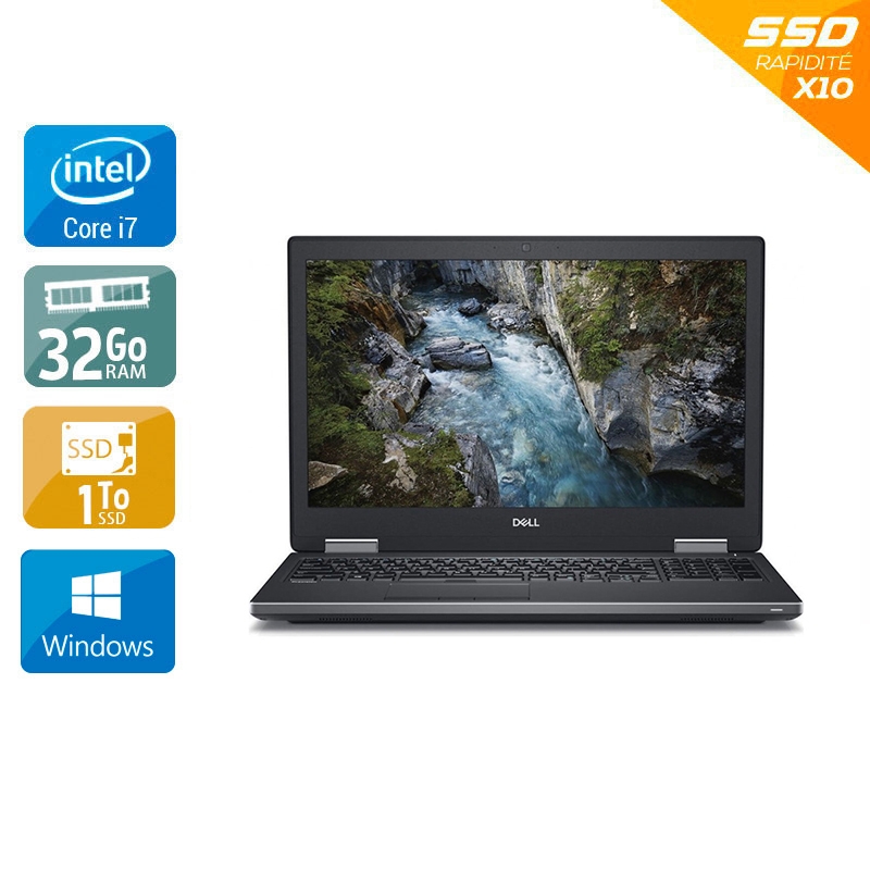Dell Precision 7530 15,6" i7 Gen 8 - 32Go RAM 1To SSD Windows 11