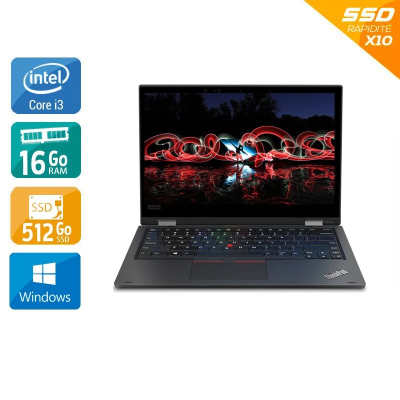 Lenovo ThinkPad L390 13,3" i3 Gen 8 - 16Go RAM 512Go SSD Windows 11