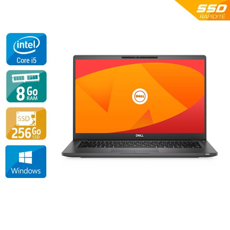 Dell Latitude 7300 13,3" i5 Gen 8 - 8Go RAM 256Go SSD Windows 11