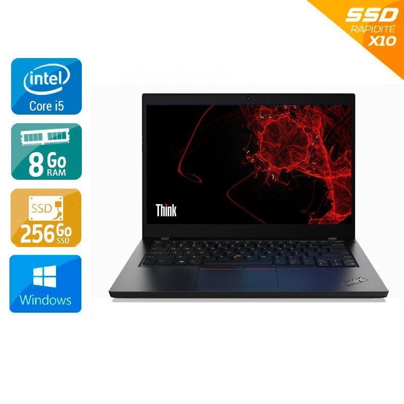 Lenovo ThinkPad T14 Gen 3 14'' i5 Gen 12 - 8Go RAM 256Go SSD Windows 11  Bon étatOccasion certifiée reconditionnée