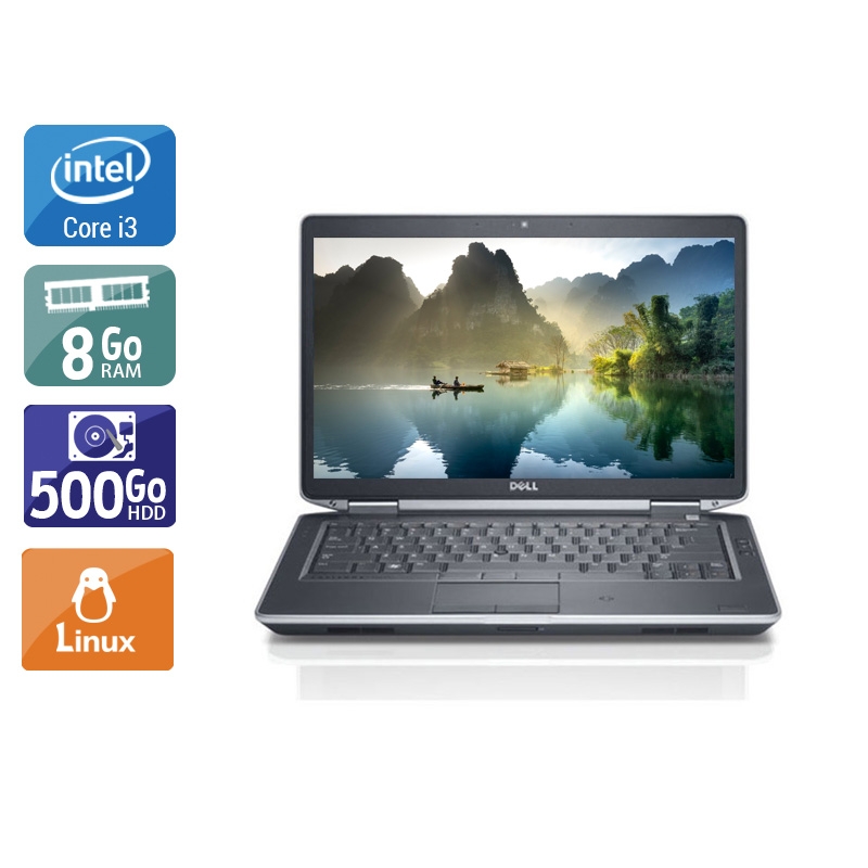 Dell Latitude E5430 14'' i3 - 8Go RAM 500Go HDD Linux  Bon étatOccasion certifiée reconditionnée